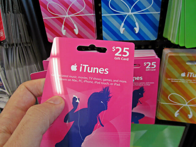 iTunes card