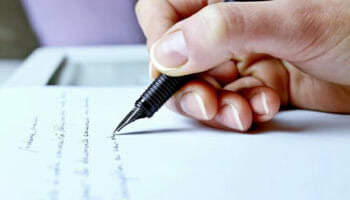 hand written letter