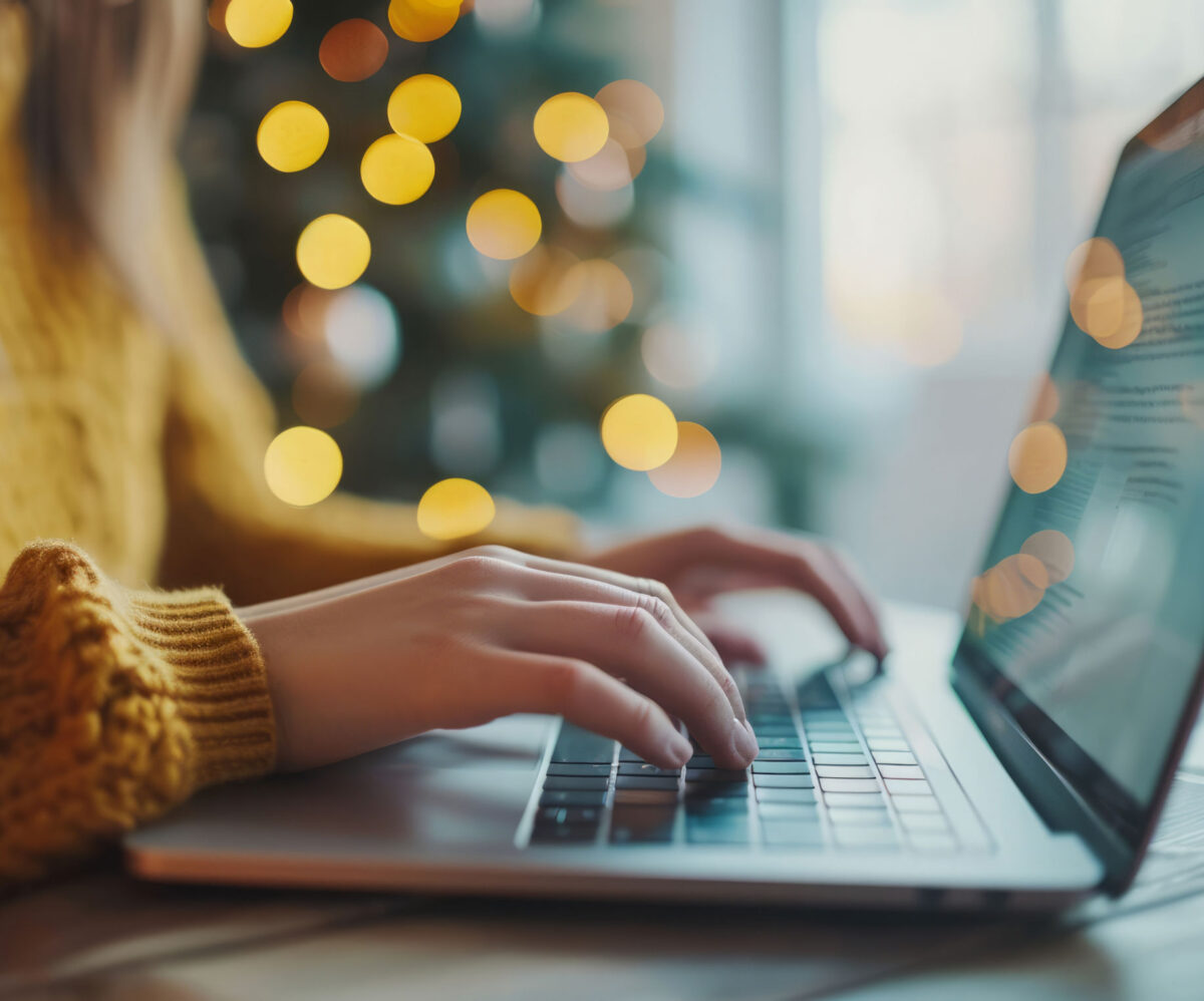 We can be your Making Tax Digital Accountants - just get in touch. An image of someone working on a laptop, illustrating a section on why you need to act now if you need Making Tax Digital Accountants.
